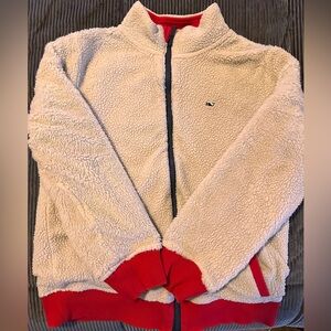 Kids Vineyard Vines reversible sweatshirt with sherpa